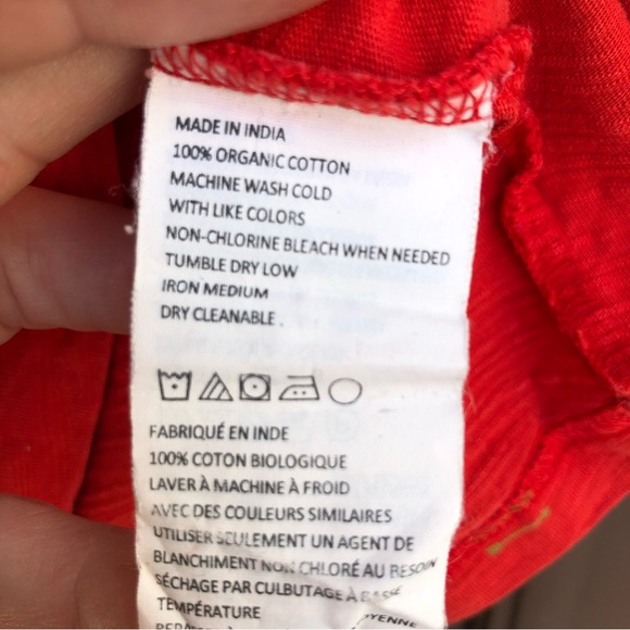 prAna Slim Fit Red Outdoor/Camping Icon Pocket Tee L - Picture 12 of 13